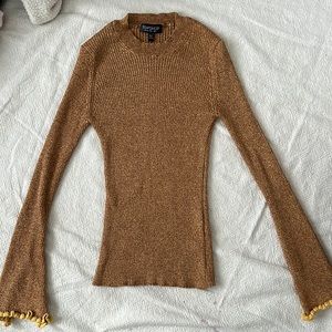 Yellow brown top from topshop